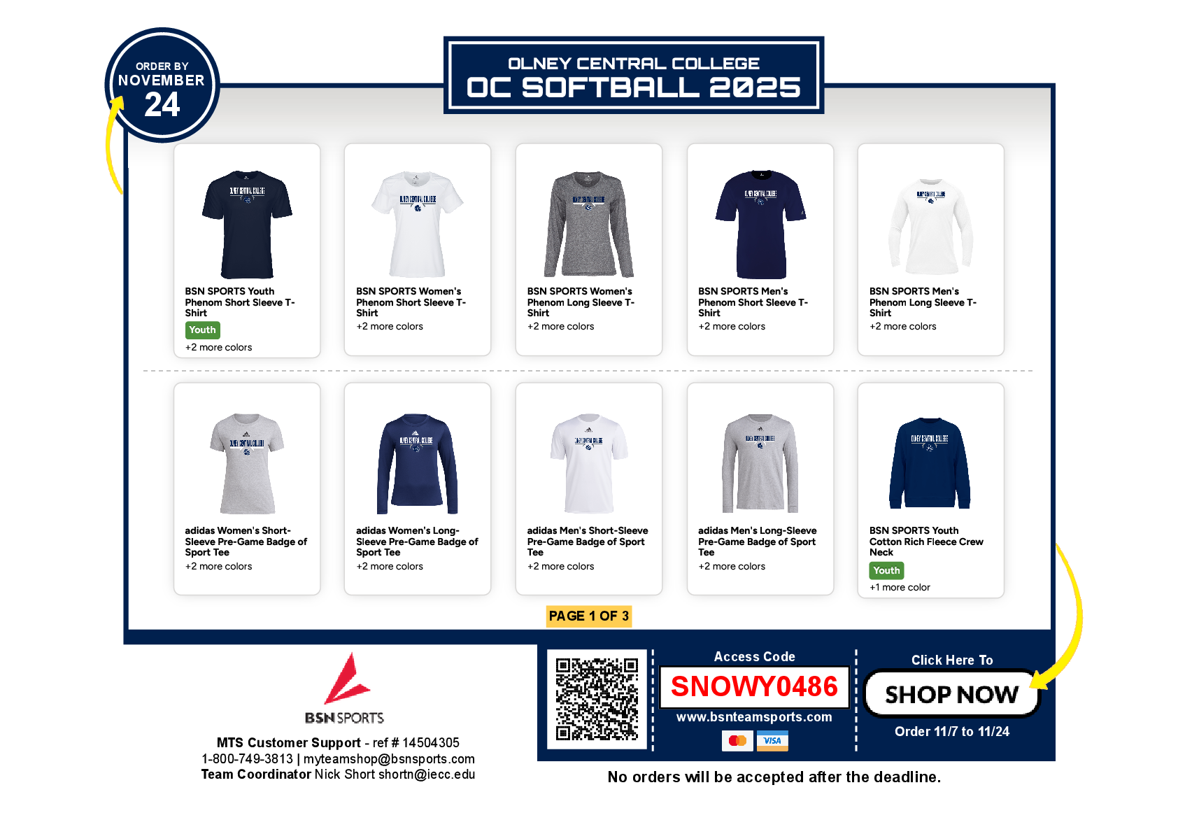 Softball Online Store Opens!